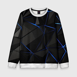 Свитшот детский Black blue style, цвет: 3D-белый