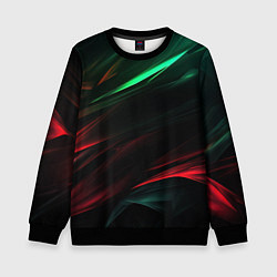 Свитшот детский Dark red and green, цвет: 3D-черный