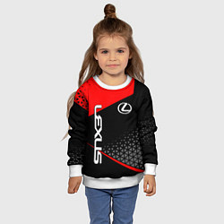 Свитшот детский Lexus - red sportwear, цвет: 3D-белый — фото 2