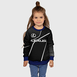 Свитшот детский Lexus - white line, цвет: 3D-синий — фото 2