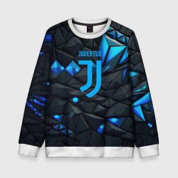 Свитшот детский Blue logo Juventus, цвет: 3D-белый