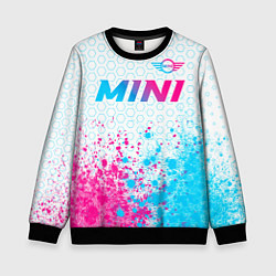 Детский свитшот Mini neon gradient style: символ сверху