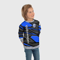 Свитшот детский Вольцваген - спортивная униформа, цвет: 3D-меланж — фото 2