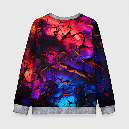 Детский свитшот Светящаяся Земля / 3D-Меланж – фото 2