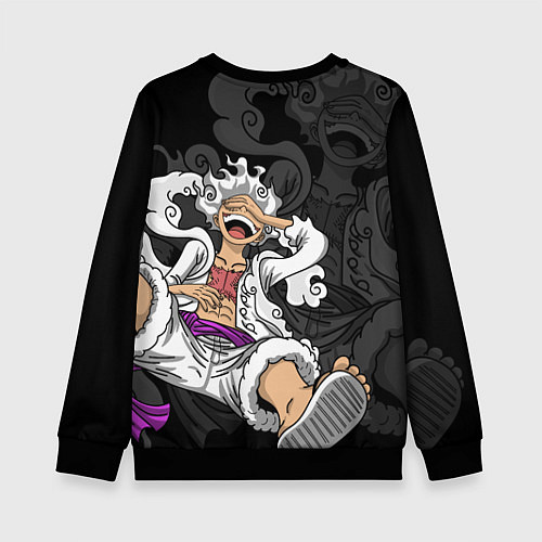 Детский свитшот One piece - Gear 5- purple / 3D-Черный – фото 2