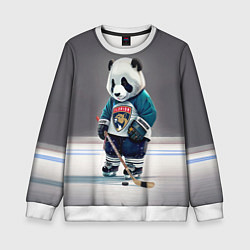 Свитшот детский Panda striker of the Florida Panthers, цвет: 3D-белый