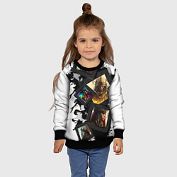 Свитшот детский Вождь Апачи, цвет: 3D-черный — фото 2