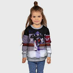 Свитшот детский Sergey Bobrovsky - goalkeeper - Columbus blue jack, цвет: 3D-меланж — фото 2