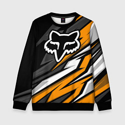 Свитшот детский Fox motocross racing - orange, цвет: 3D-черный