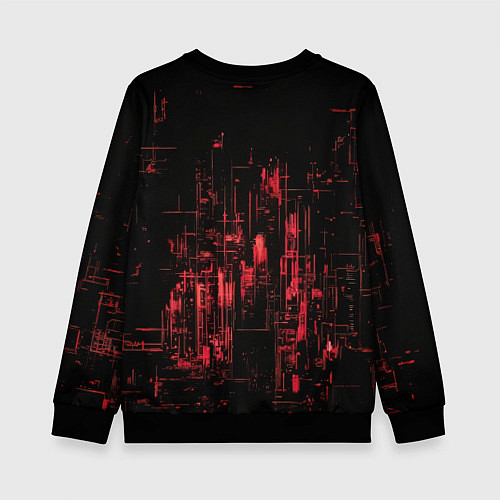 Детский свитшот Кибернетическая чародейка / 3D-Черный – фото 2
