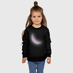 Свитшот детский Туманный месяц, цвет: 3D-черный — фото 2