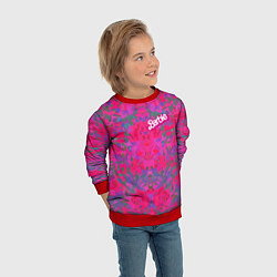 Свитшот детский Barbie - fashion pattern, цвет: 3D-красный — фото 2