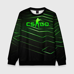 Свитшот детский CS GO dark green, цвет: 3D-черный