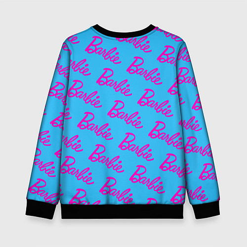 Детский свитшот Barbie pattern / 3D-Черный – фото 2