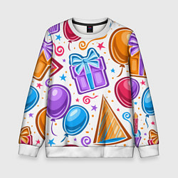 Свитшот детский Вечеринка, цвет: 3D-белый