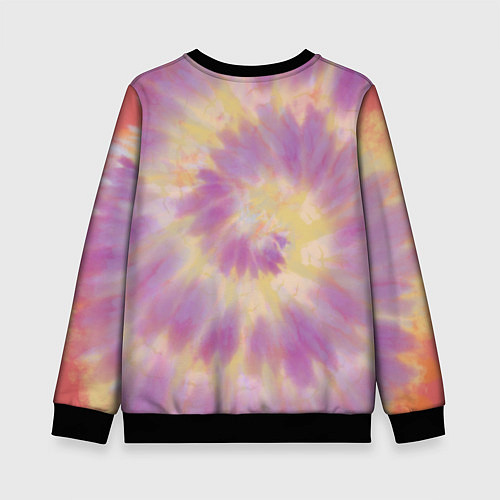 Детский свитшот Tie-Dye дизайн / 3D-Черный – фото 2