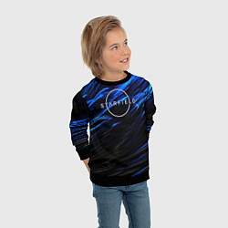 Свитшот детский Starfield logo blue background, цвет: 3D-черный — фото 2