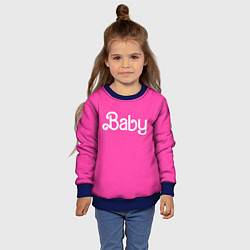 Свитшот детский Барби ребенок, цвет: 3D-синий — фото 2