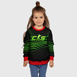 Свитшот детский CS2 green logo, цвет: 3D-красный — фото 2
