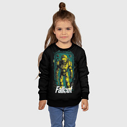 Свитшот детский Fallout poster style, цвет: 3D-черный — фото 2