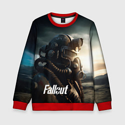 Свитшот детский Fallout man game, цвет: 3D-красный