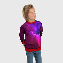 Свитшот детский Бескрайнее космическое пространство - галактика, цвет: 3D-красный — фото 2