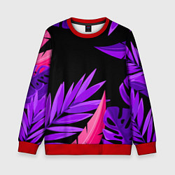 Свитшот детский Floral composition - neon, цвет: 3D-красный