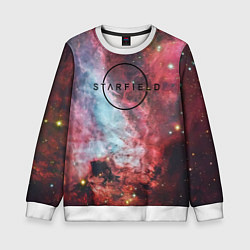 Свитшот детский Starfield лого космос, цвет: 3D-белый