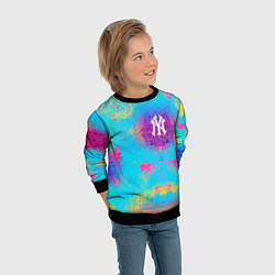 Свитшот детский New York Yankees - baseball team - logo, цвет: 3D-черный — фото 2