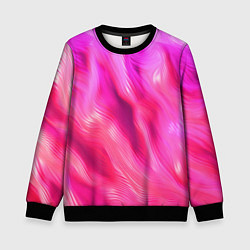 Свитшот детский Pink abstract texture, цвет: 3D-черный