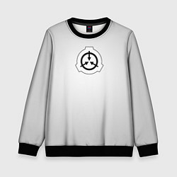 Свитшот детский Scp gray art, цвет: 3D-черный