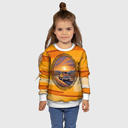 Свитшот детский Грузовичек, цвет: 3D-белый — фото 2