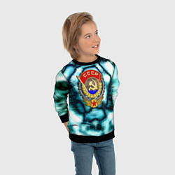 Свитшот детский Назад в ссср негатив, цвет: 3D-черный — фото 2