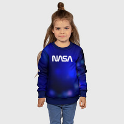 Свитшот детский Nasa звёздное небо, цвет: 3D-синий — фото 2