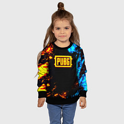 Свитшот детский Pubg storm искры, цвет: 3D-черный — фото 2