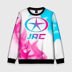Свитшот детский JAC neon gradient style, цвет: 3D-черный