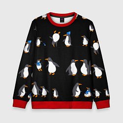 Детский свитшот Веселая семья пингвинов