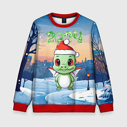 Свитшот детский Год дракона 2024, цвет: 3D-красный