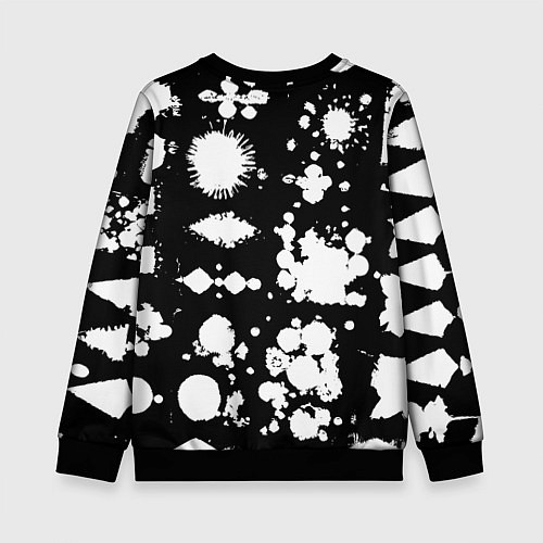 Детский свитшот Фантазийный космический паттерн / 3D-Черный – фото 2