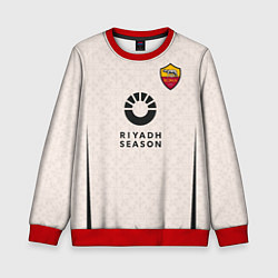 Свитшот детский ФК Рома форма 23-24 гостевая, цвет: 3D-красный