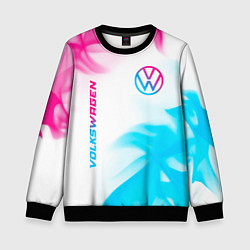 Детский свитшот Volkswagen neon gradient style вертикально