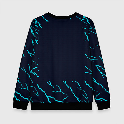 Детский свитшот Манчестер Сити форма 23-24 третья / 3D-Черный – фото 2