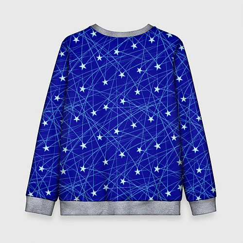 Детский свитшот Звездопад на синем / 3D-Меланж – фото 2