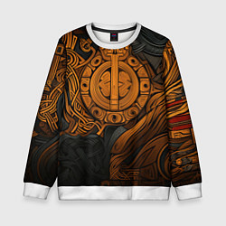 Детский свитшот Узор в скандинавском фолк-арт стиле