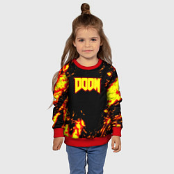 Свитшот детский Doom огненный марс, цвет: 3D-красный — фото 2