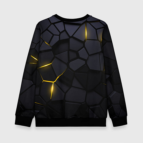 Детский свитшот Lamborghini - плиты с эффектом свечения / 3D-Черный – фото 2