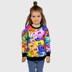 Свитшот детский Улыбка любви, цвет: 3D-черный — фото 2