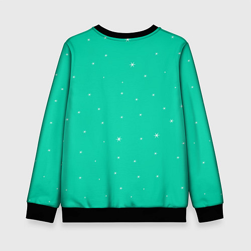 Детский свитшот Лама no drama llama / 3D-Черный – фото 2