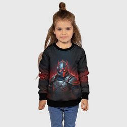 Свитшот детский Киборг с красной звездой, цвет: 3D-черный — фото 2