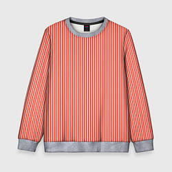 Детский свитшот Красно-белая вертикальная полоса